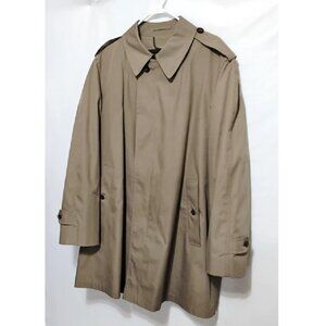 Mens 42S London Fog All Weather Short Trench Coat Tan NEW VTG